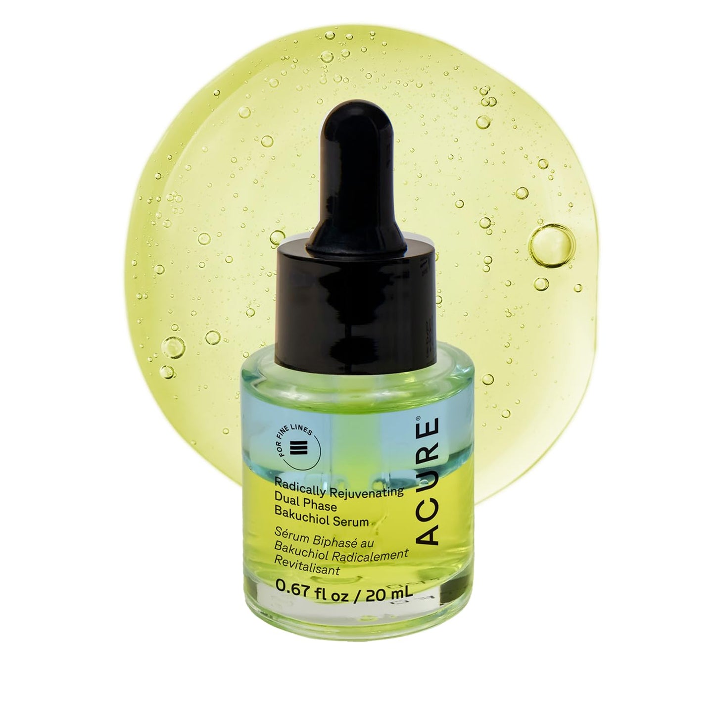 Acure Radically Rejuvenating Dual Phase Bakuchiol Serum - 0.67 fl oz