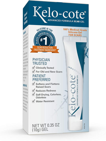 Kelo-cote Advanced Formula Scar Gel, 10 Gram, Size: 0.35 Ounce (Pack of 1)