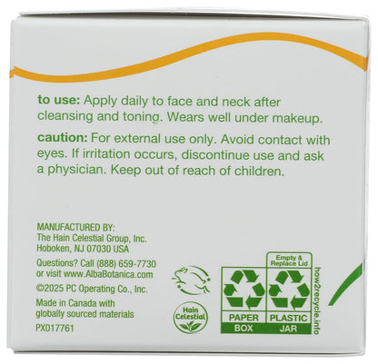 Alba Botanica, Moisturizer Aloe Green Tea Oil Free, 3 Ounce