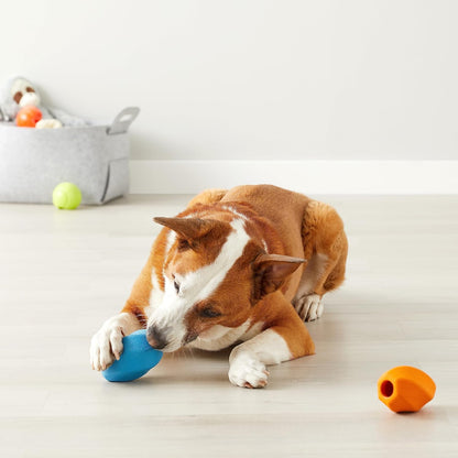 Amazon Basics Dog Treat Dispensing Enrichment Chew Toy, 2-Pack, Large, Multi color