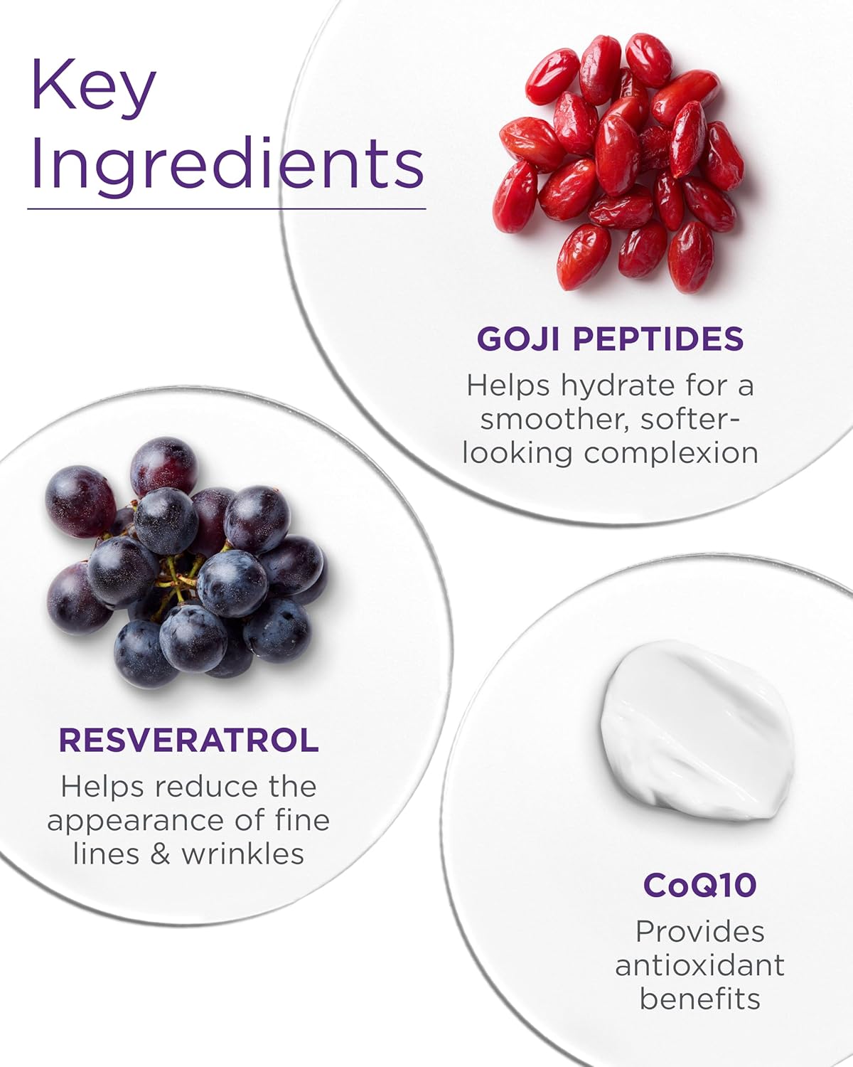 Andalou Naturals Goji Peptide Perfecting Cream (1.7 fl oz) | Age Defying Face Moisturizer with Resveratrol..
