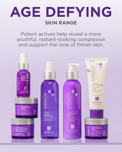 Andalou Naturals Goji Peptide Perfecting Cream (1.7 fl oz) | Age Defying Face Moisturizer with Resveratrol..