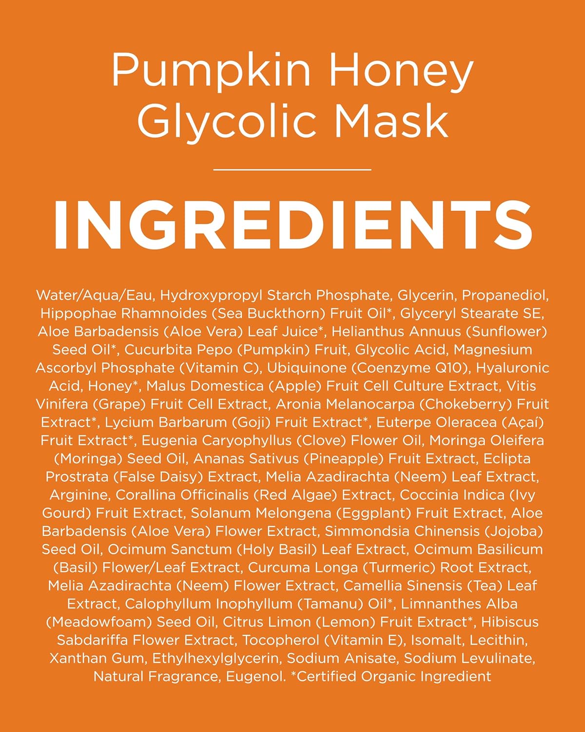 Andalou Naturals Pumpkin Honey Glycolic Mask (1.7 fl oz) | Exfoliating Face Mask with Glycolic Acid..