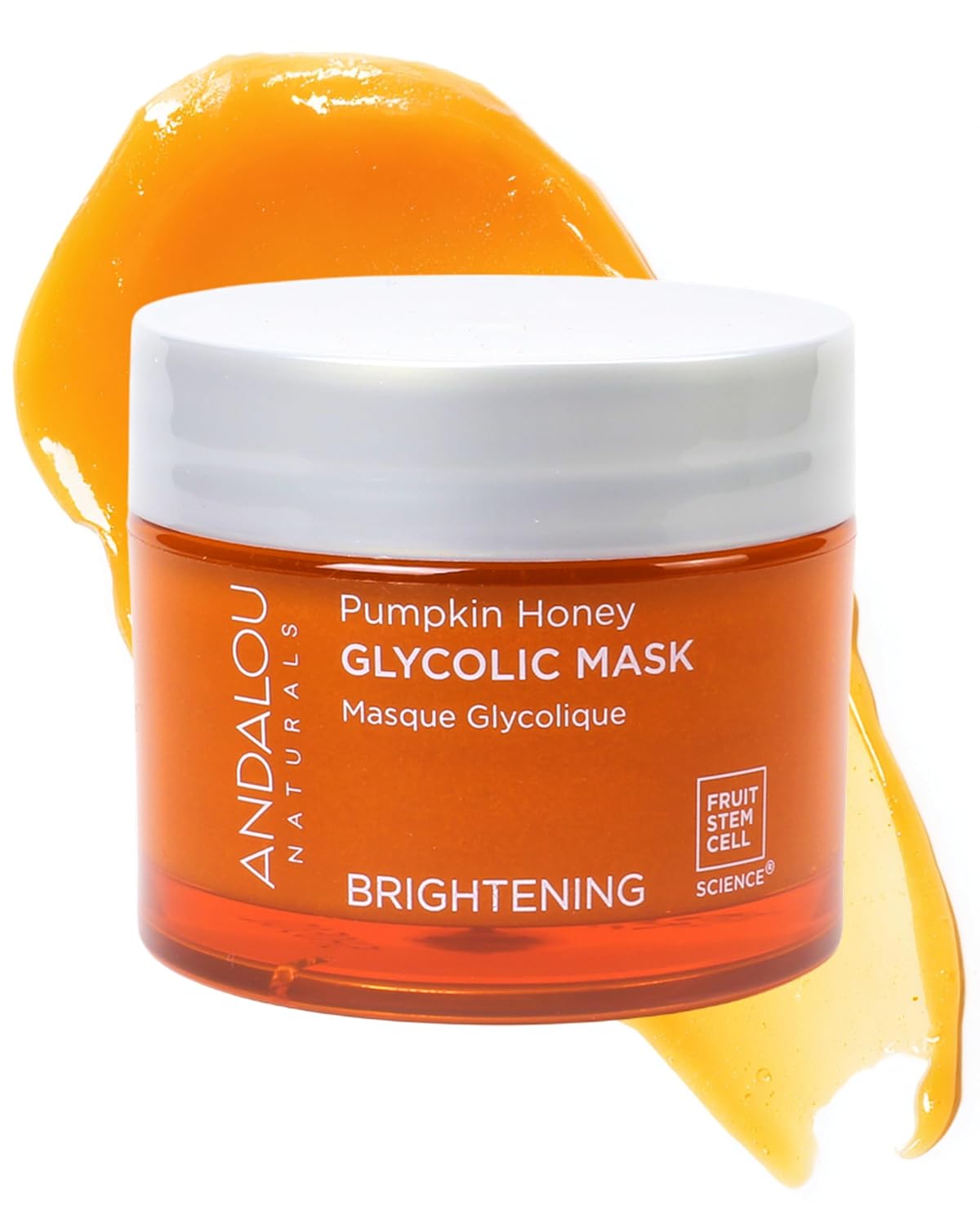 Andalou Naturals Pumpkin Honey Glycolic Mask (1.7 fl oz) | Exfoliating Face Mask with Glycolic Acid..