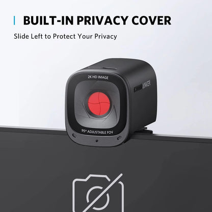 Anker PowerConf C200 2K Webcam for PC, Webcam for Laptop, Computer Camera