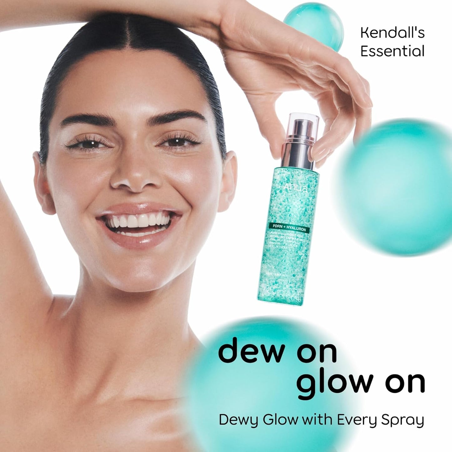 Anua PDRN Collagen Glow Facial Serum Spray, Hydrating Face Mist, Hyaluronic Acid, dewy glass finish, All Skin Types..