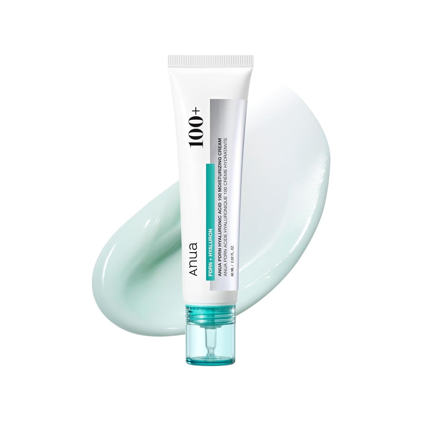Anua PDRN Hyaluronic Acid 100 Moisturizing Cream, Lightweight, Non-Greasy Hydrating Face Moisturizer..