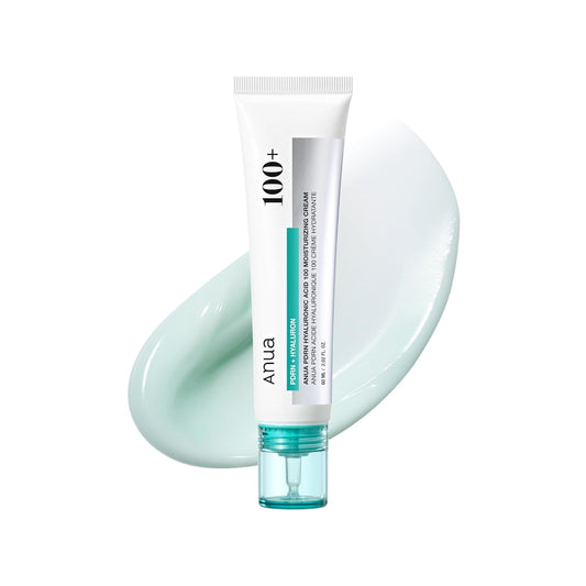 Anua PDRN Hyaluronic Acid 100 Moisturizing Cream, Lightweight, Non-Greasy Hydrating Face Moisturizer..