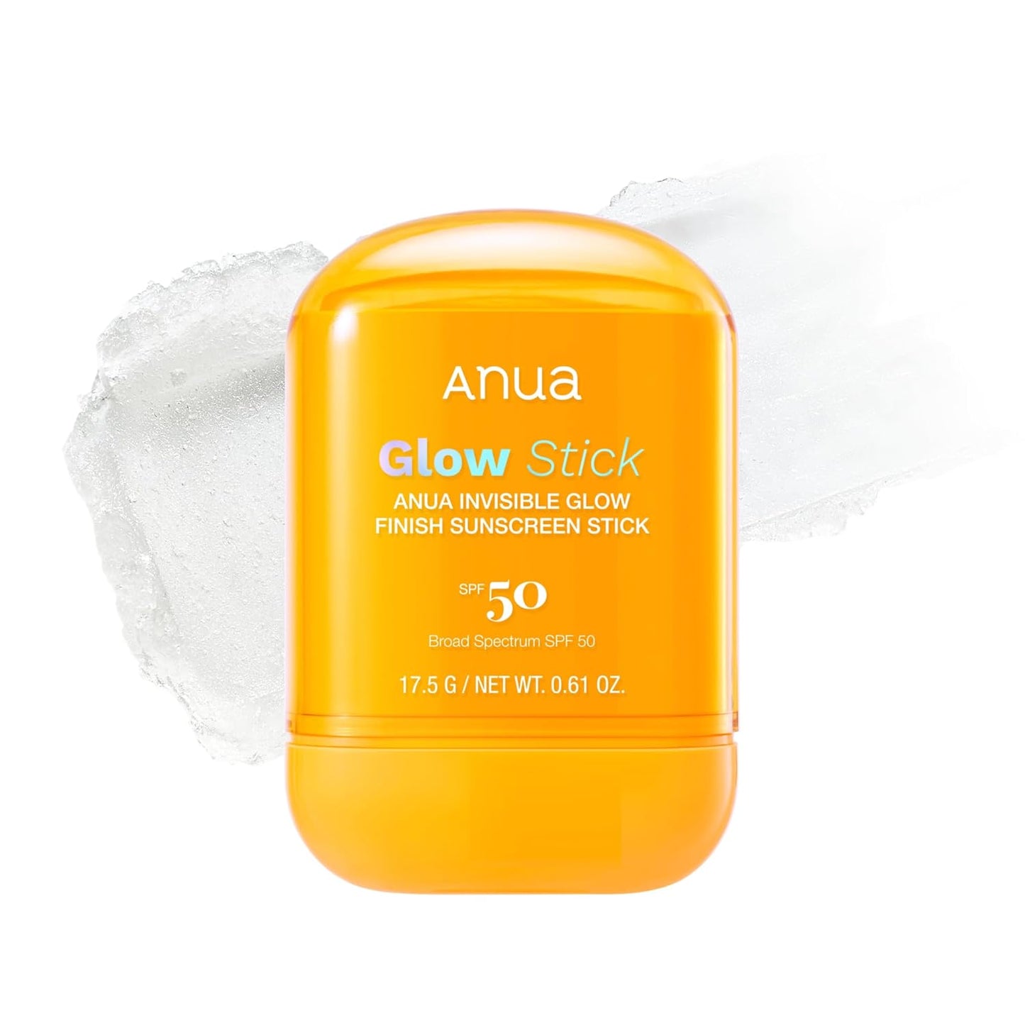 Anua Invisible Glow Sun Stick, SPF 50, Broad Spectrum UV Protection, Lightweight Sheer Finish for All Skin Types
