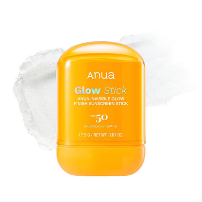 Anua Invisible Glow Sun Stick, SPF 50, Broad Spectrum UV Protection, Lightweight Sheer Finish for All Skin Types