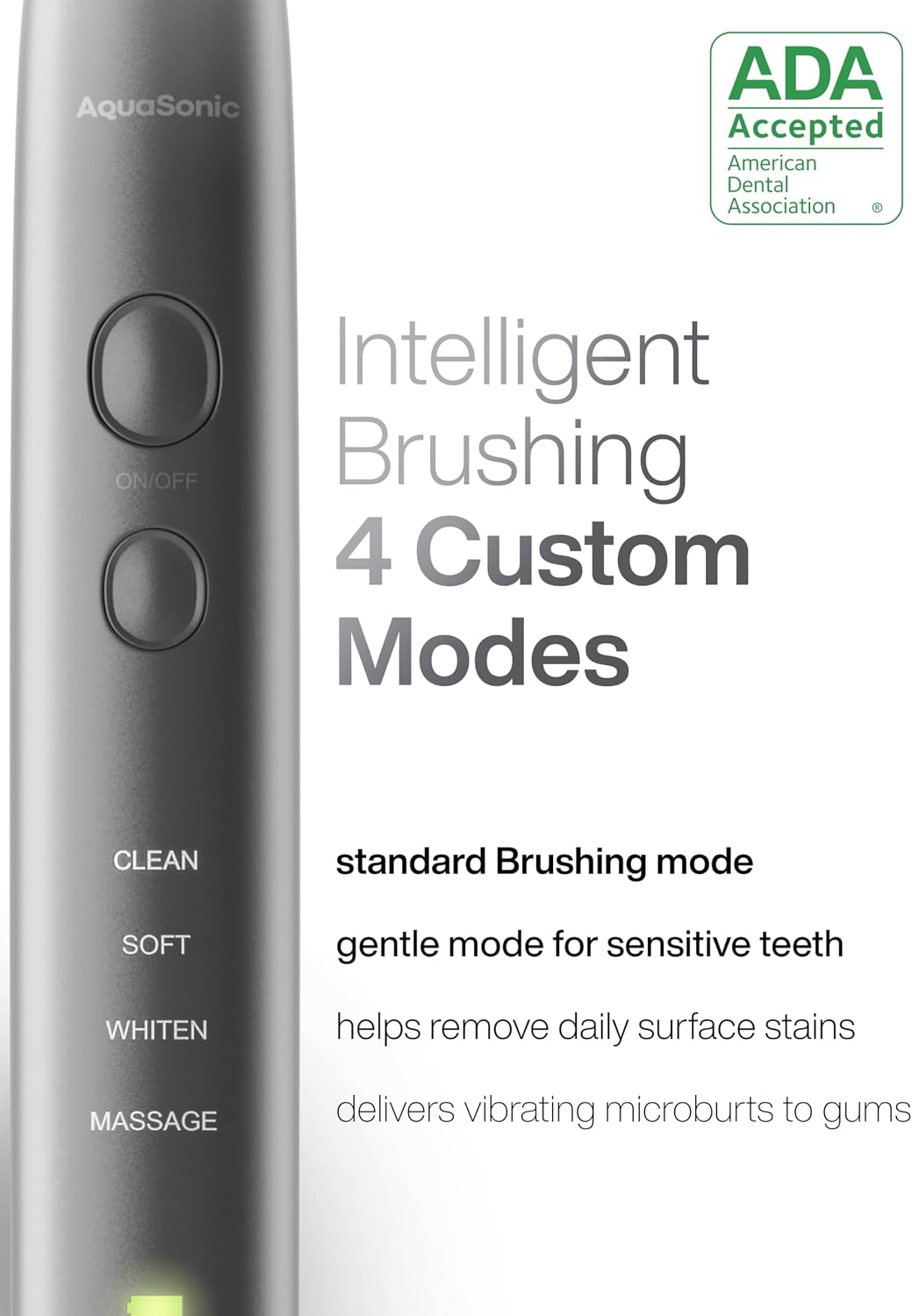Aquasonic Vibe Series Ultra-Whitening Toothbrush – ADA Accepted Electric Toothbrush..