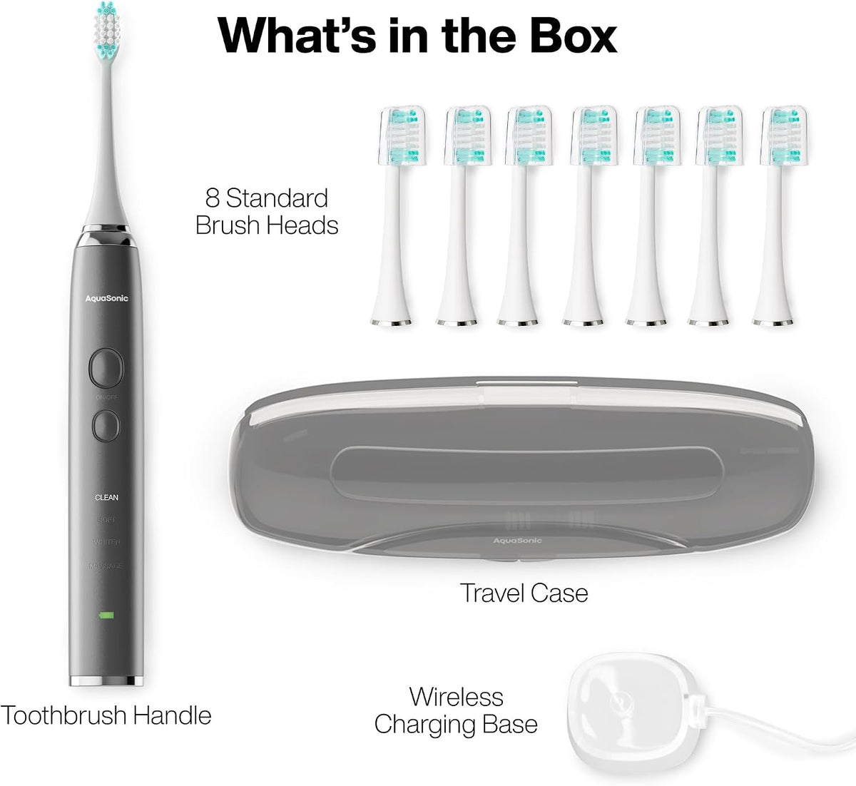 Aquasonic Vibe Series Ultra-Whitening Toothbrush – ADA Accepted Electric Toothbrush..
