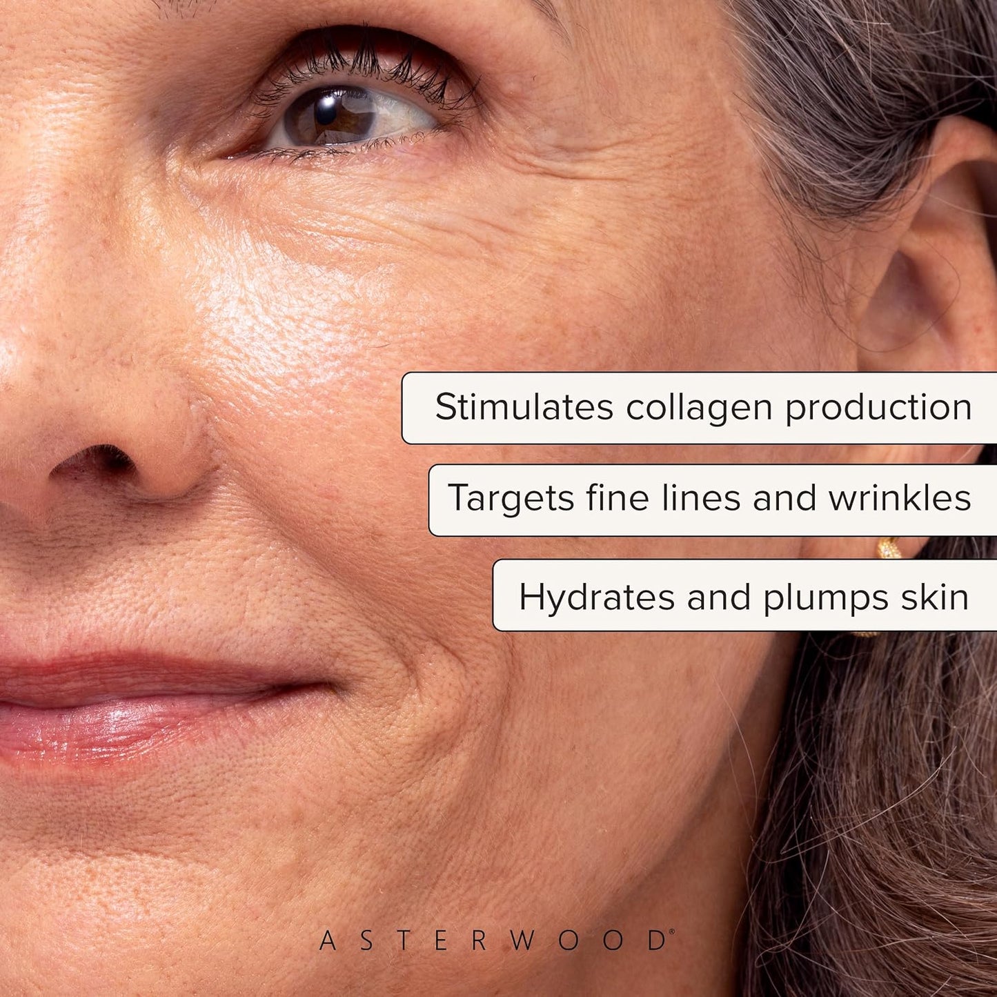 Asterwood Triple Repair Peptide Serum, Matrixyl 3000, Argireline & Vit. C,  8 Fl Oz..
