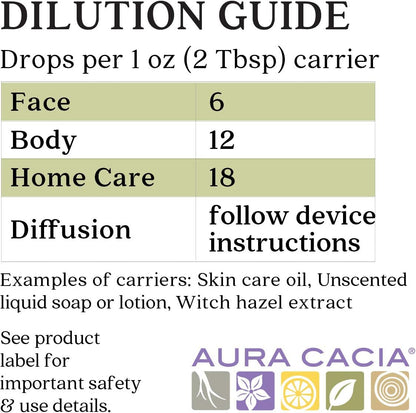 Aura Cacia 100% Pure Lavender Essential Oil, 0.5 fl. oz, Calm Relaxing Aroma, Therapeutic Grade, Ethically Sourced Lavender