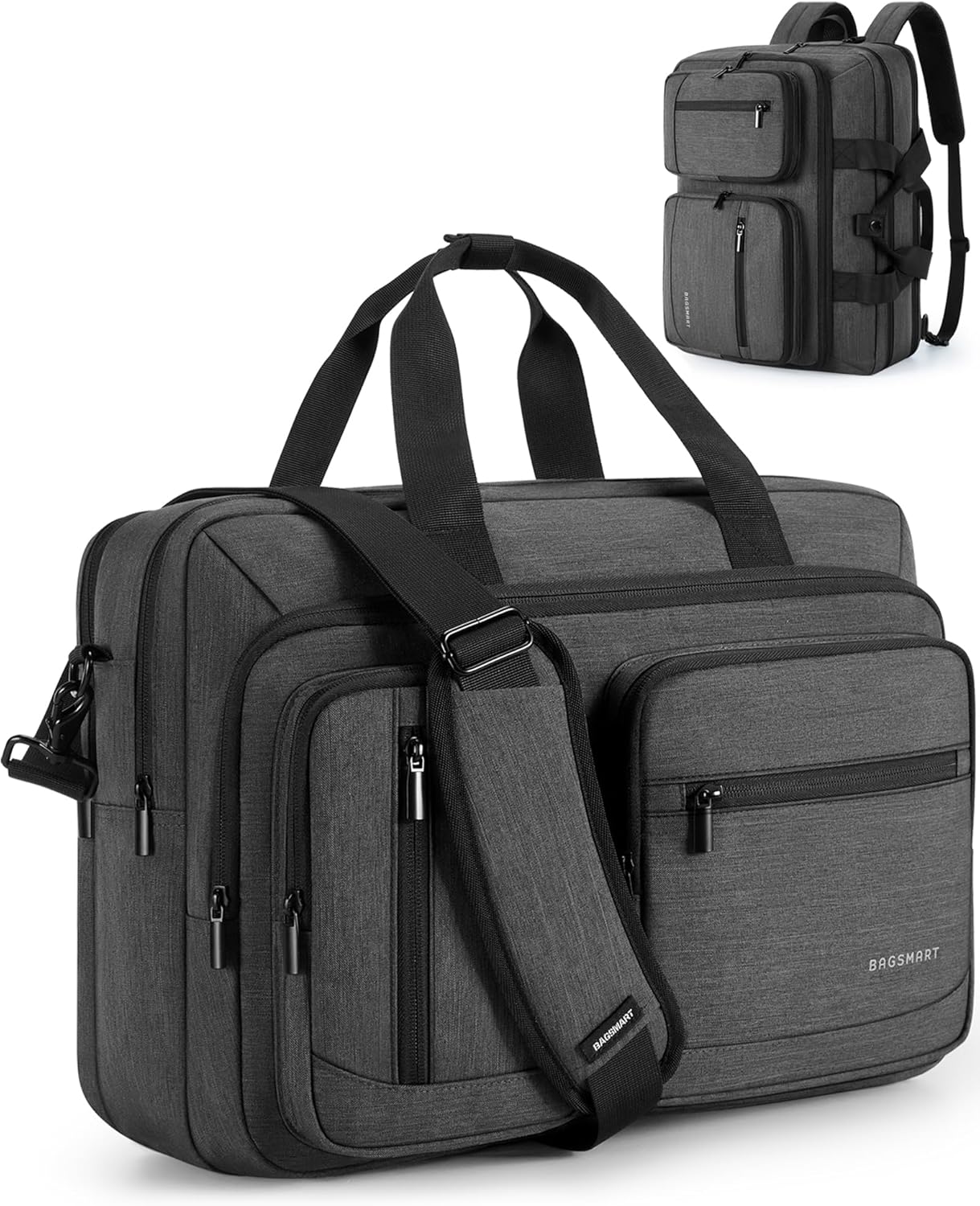 BAGSMART 3 In 1 Laptop Bag for Men, Computer Briefcase 17.3 Inch Laptop Water