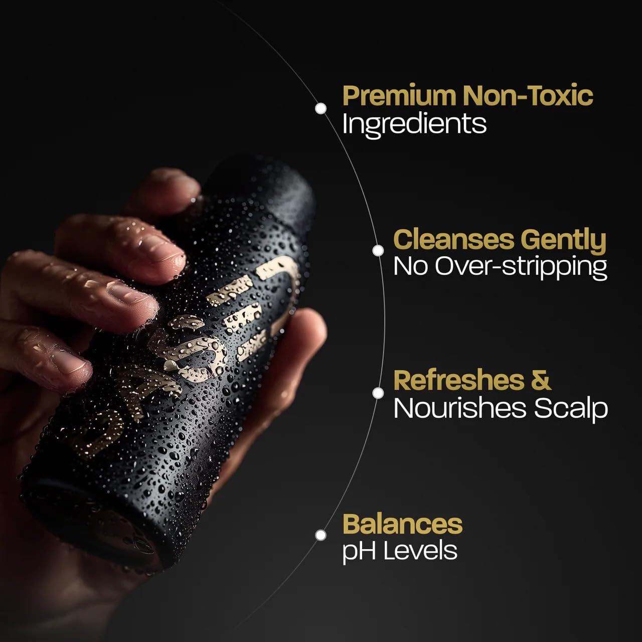 BASED Shower Duo Shampoo &amp; Conditioner Bundle with Peppermint Oil &amp; Coconut Oil, Cleansing Shampoo & Hydrating Conditioner for Men..