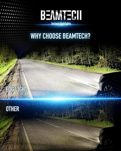 BEAMTECH 9005 Fog Light Bulb, HB3 Fog Bulb 6500K Fog Light or ATV UTV Off Road