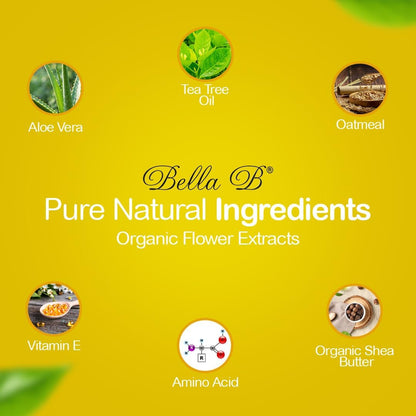 BELLA B Bee Gone Cradle Cap Baby Shampoo Treatment, 8 oz, Organic Natural Dry Scalp Shampoo..