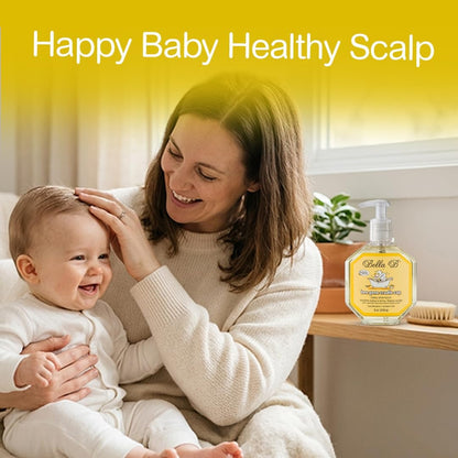 BELLA B Bee Gone Cradle Cap Baby Shampoo Treatment, 8 oz, Organic Natural Dry Scalp Shampoo..