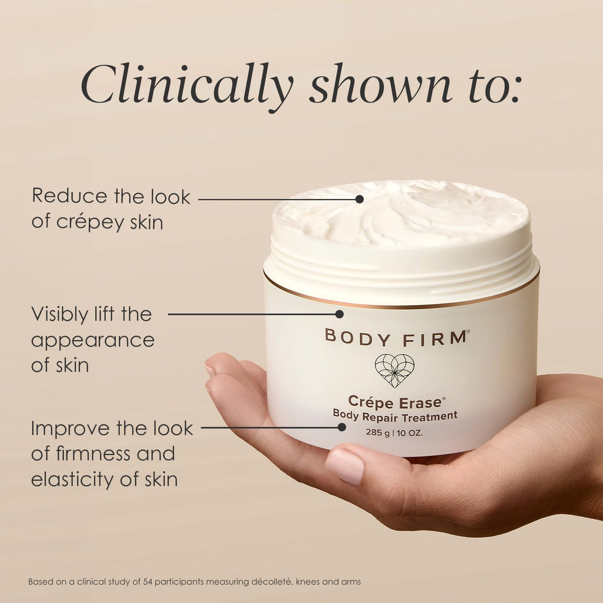 BODY FIRM Crepe Erase Body Repair Treatment, Anti-Aging Wrinkle Cream