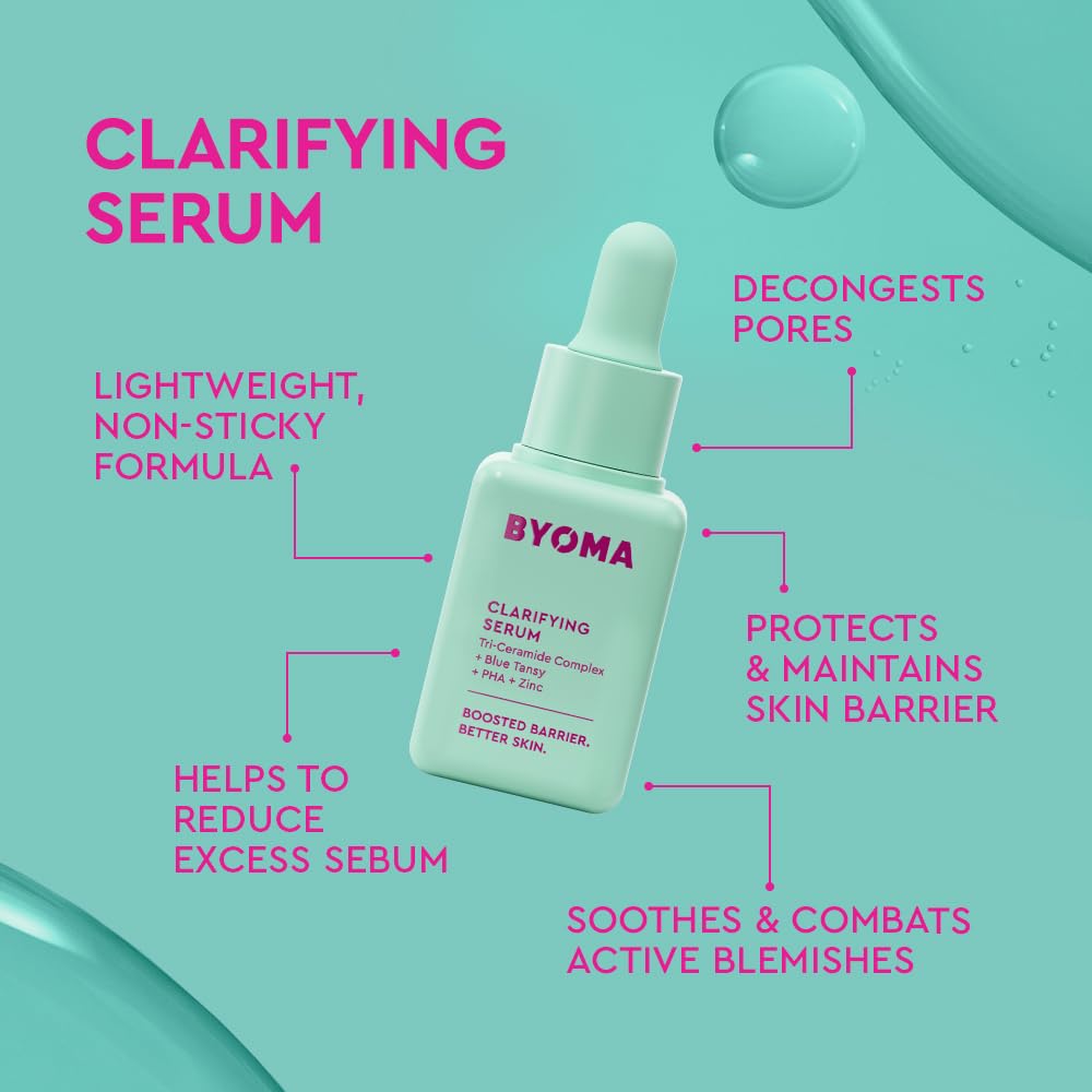 BYOMA So Clear Set - Barrier Repair Skincare Set for Acne Prone Skin - 30ml, 15ml, 15ml
