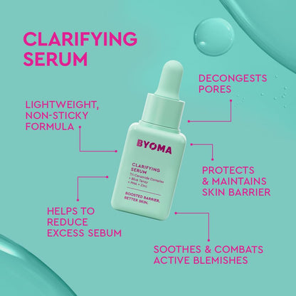 BYOMA So Clear Set - Barrier Repair Skincare Set for Acne Prone Skin - 30ml, 15ml, 15ml