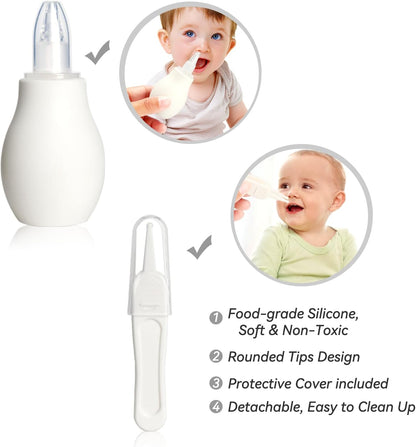 Baby Grooming Kit, Infant Safety Care Set with Hair Brush Comb Nail Clipper Nasal Aspirator,Baby Essentials Kit..