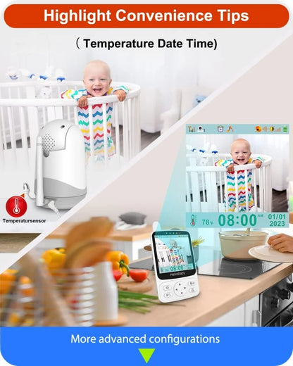 HelloBaby Baby Monitor – Portable Video Baby Monitor with Camera and Audio