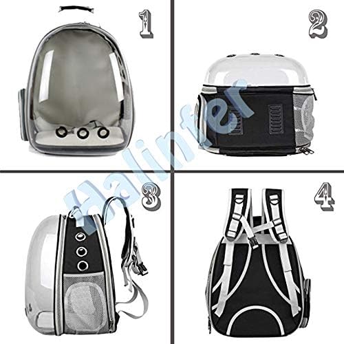 Back Expandable Cat Backpack Carrier, Fit up to 12 lbs..