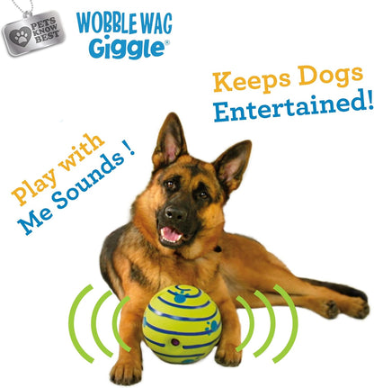 Ball, Interactive Dog Toy, Fun Giggle Sounds When Rolled or Shaken, Pets Know Best, As Seen On TV
