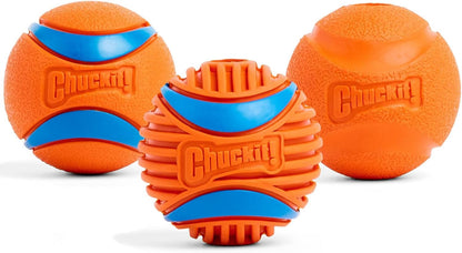 huckit! Dog Balls - Interactive Dog Toys, High-Bounce Fetch Ball, Set of 3