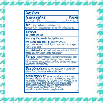 Balmex Fast-Acting Baby Diaper Rash Cream with Zinc Oxide + Soothing Botanicals..