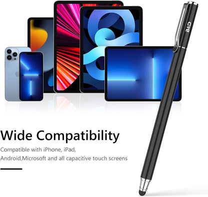 2-in-1 Stylus Touch Screen Pen for iPhone, Ipad, iPod, Tablet, Galaxy and More, Black...