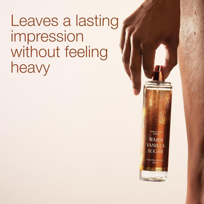 Bath & Body Works Warm Vanilla Sugar Fine Fragrance Mist, Body Spray & Perfume for Women, Long-Lasting Personal Fragrance..