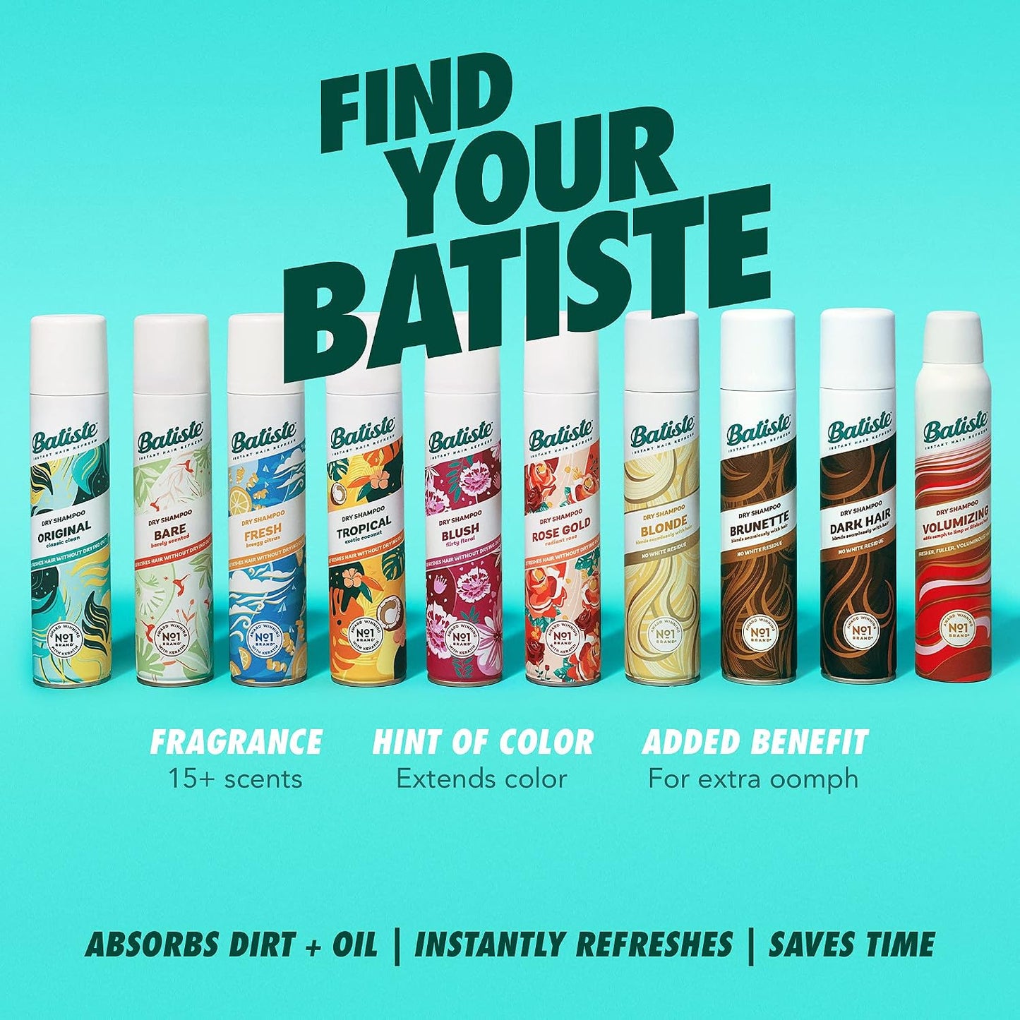 Batiste Dry Shampoo, Original Fragrance 162g/5.71 oz