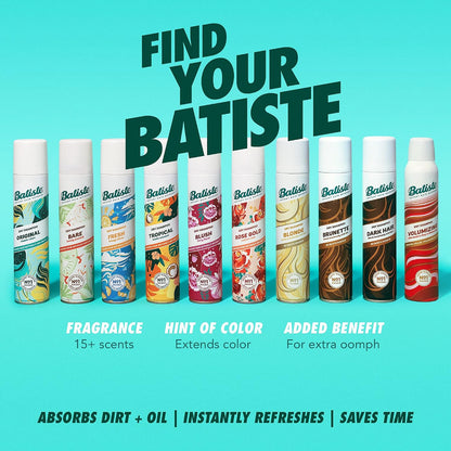 Batiste Dry Shampoo, Original Fragrance 162g/5.71 oz