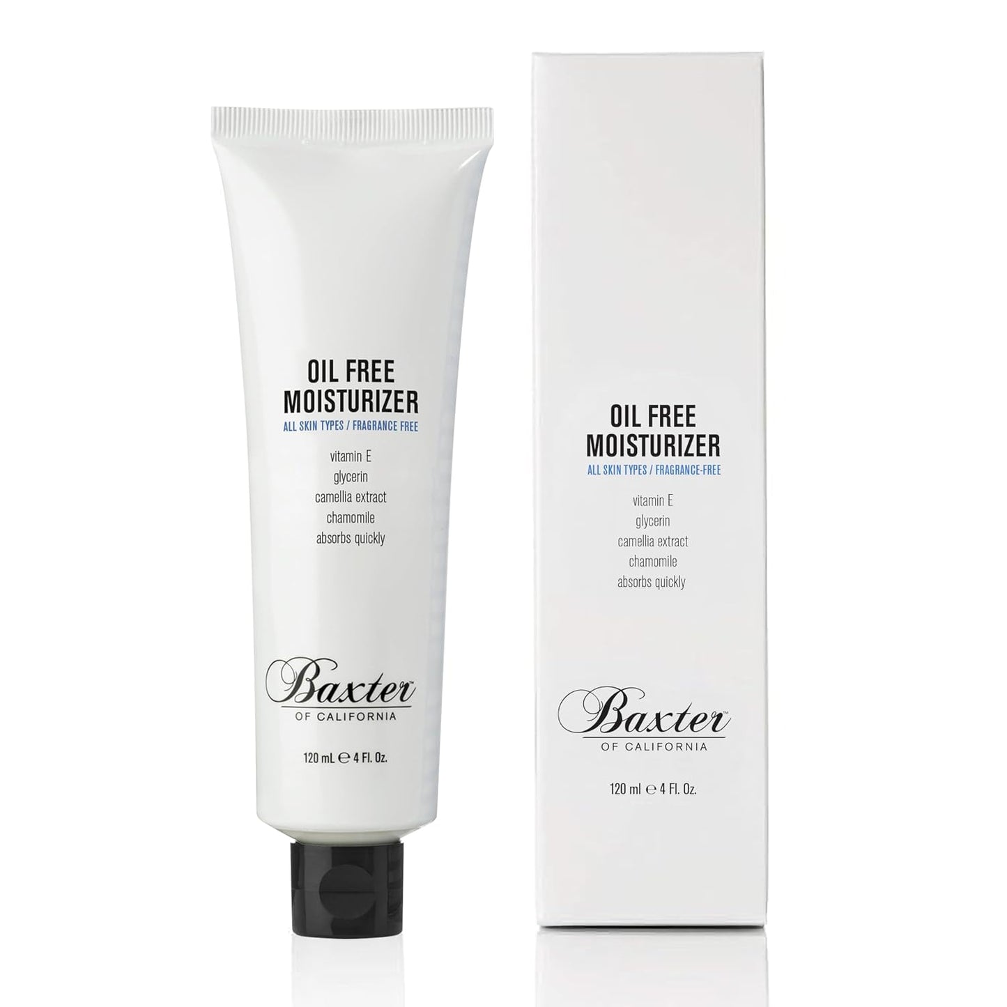 Baxter of California Oil Free Face Moisturizer for Men | Lightweight | Fragrance Free | All Skin Types