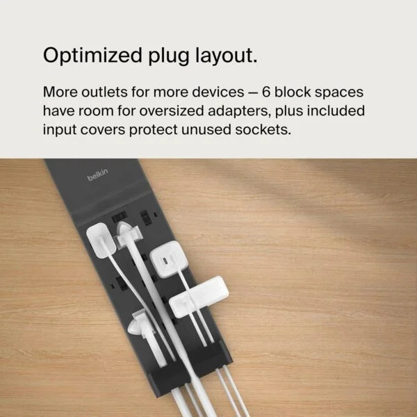Belkin 12-Outlet Surge Protector Power Strip w/ 12 AC Outlets &amp; 8ft Flat Plug
