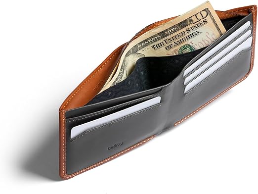 Bellroy Hide & Seek Wallet (Slim Leather Bifold Design, RFID Protected, Holds 5-12 Cards