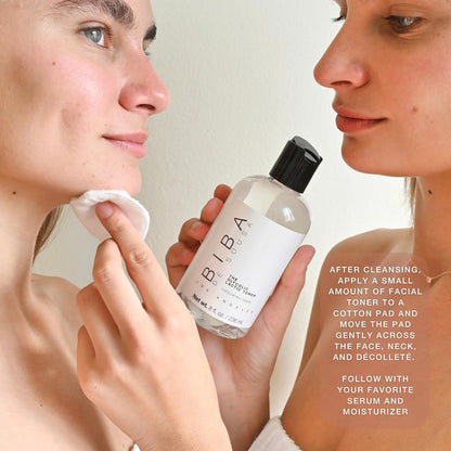 Biba De Sousa The Glycolic Lactic Toner - Exfoliating Toner with AHA, Hyaluronic Acid, and Aloe Vera