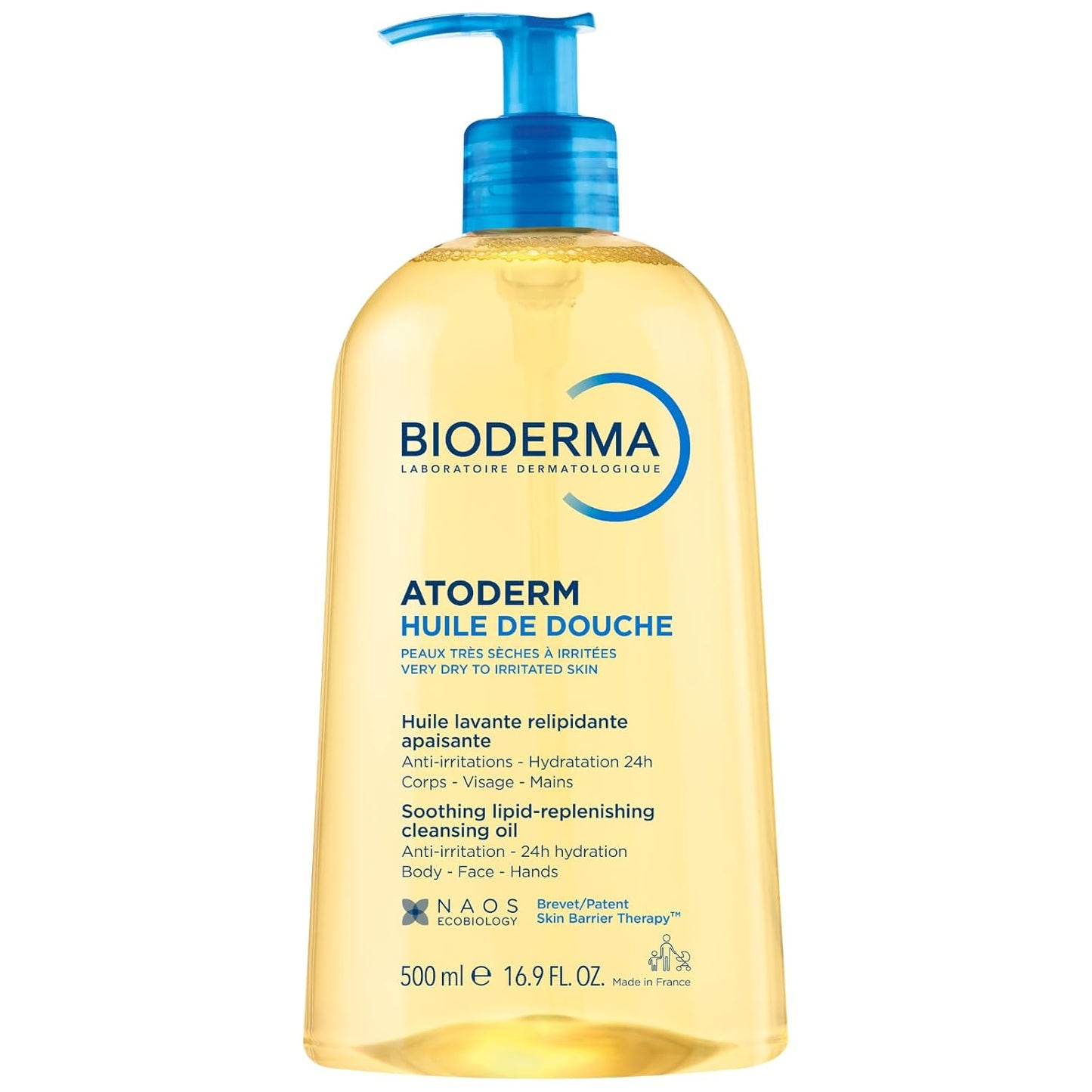 Bioderma Atoderm Shower Oil, Cleansing Oil For Face & Body, 33.8 Fl Oz (Pack of 1)
