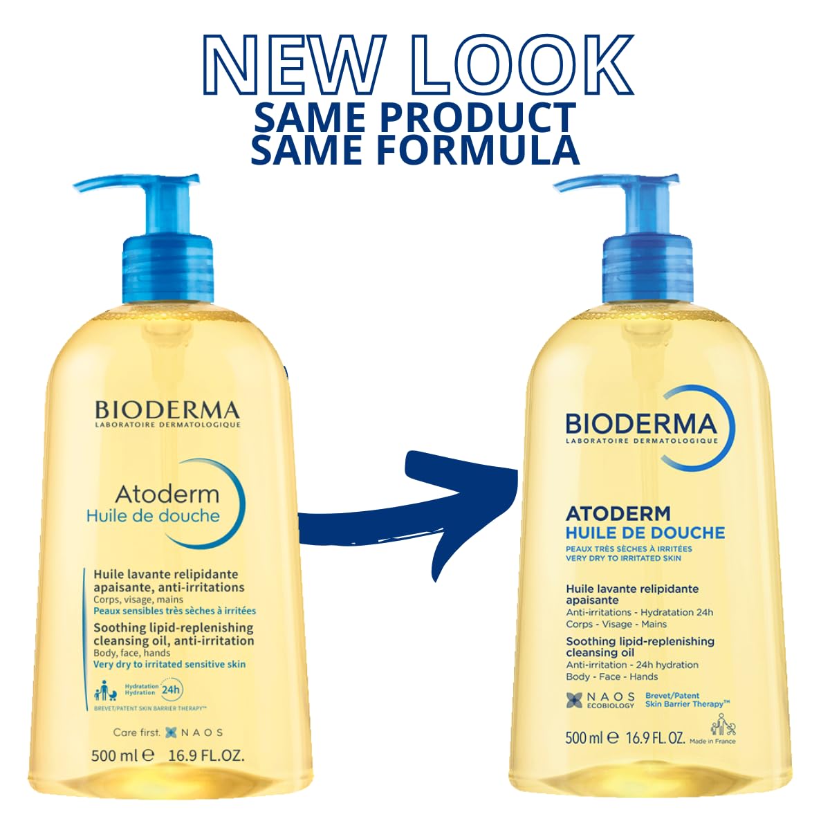 Bioderma Atoderm Shower Oil, Cleansing Oil For Face & Body, 33.8 Fl Oz (Pack of 1)