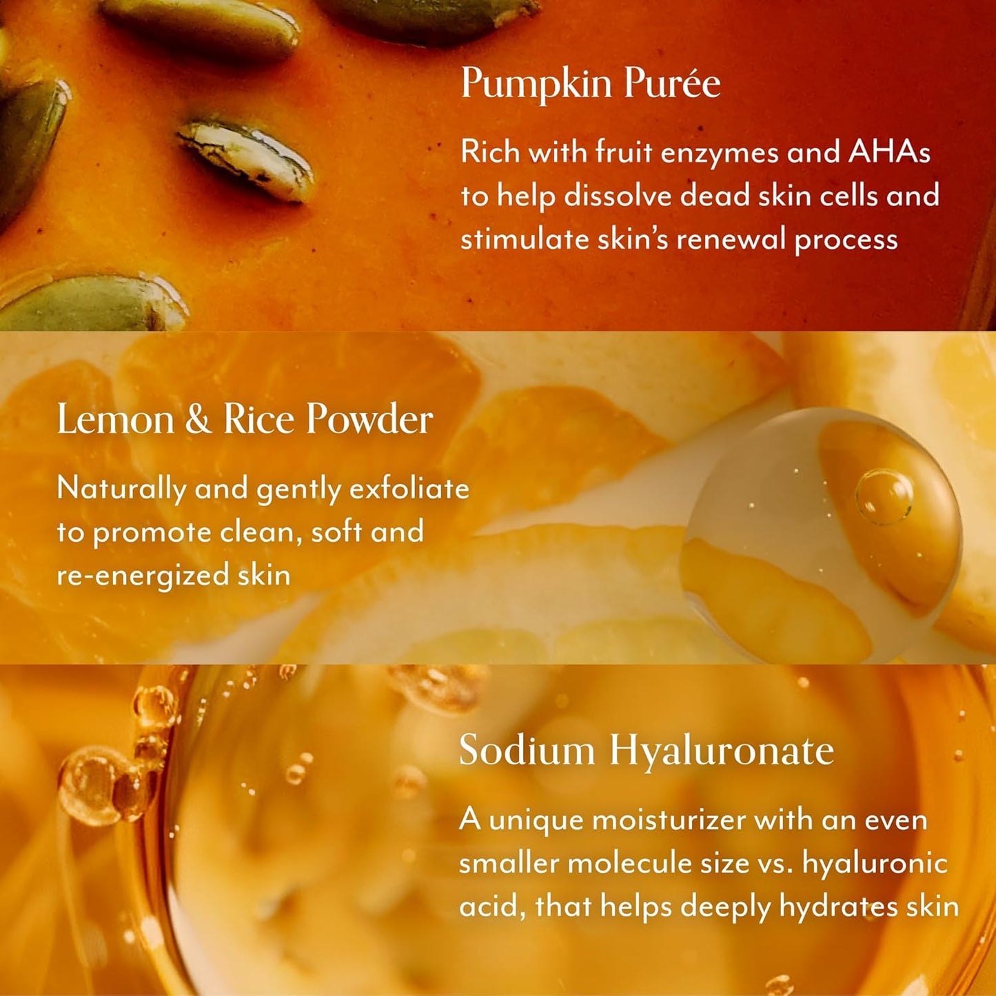 Bliss Pumpkin Powerhouse &amp; Resurfacing Enzyme Mask - 10% AHA Pumpkin Blend with Prebiotics and Hyaluronic Acid for Smooth..