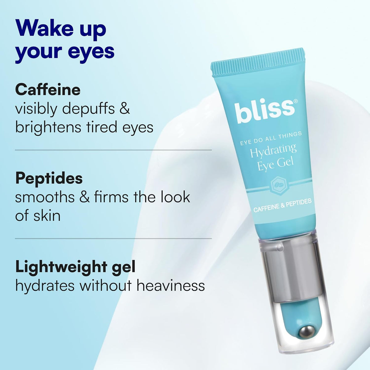 Bliss Eye Do All Things Hydrating Eye Gel, Caffeine & Rollerball, 0.7 Fl Oz