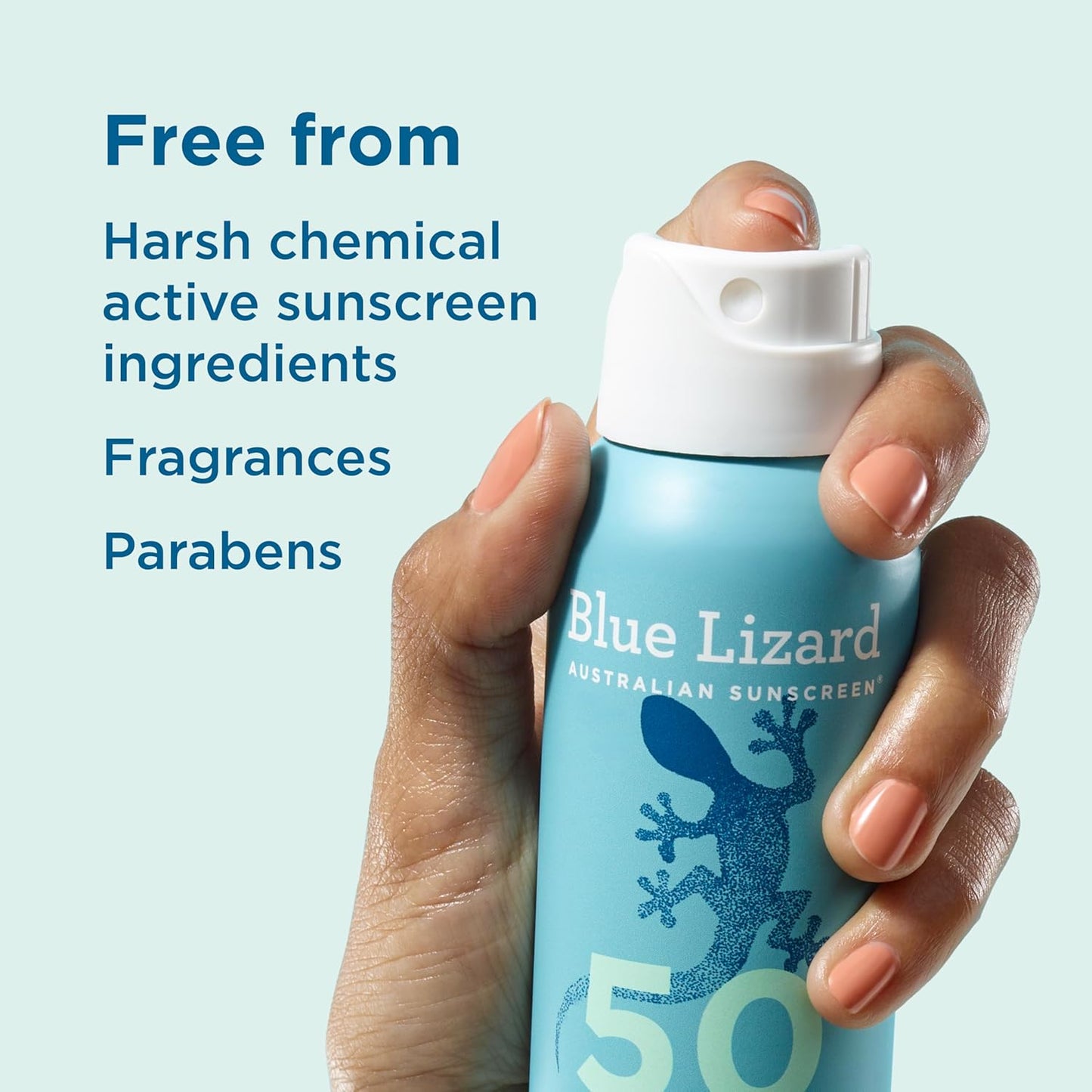 Blue Lizard Sensitive Mineral SPF 50 Spray, Dermatologist-Recommended Brand..
