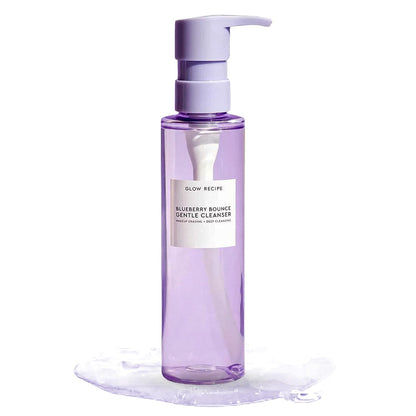 Glow Recipe Blueberry Bounce Exfoliating Face Wash - Foaming Facial Cleanser, Makeup Remover & Clarifying Mask..