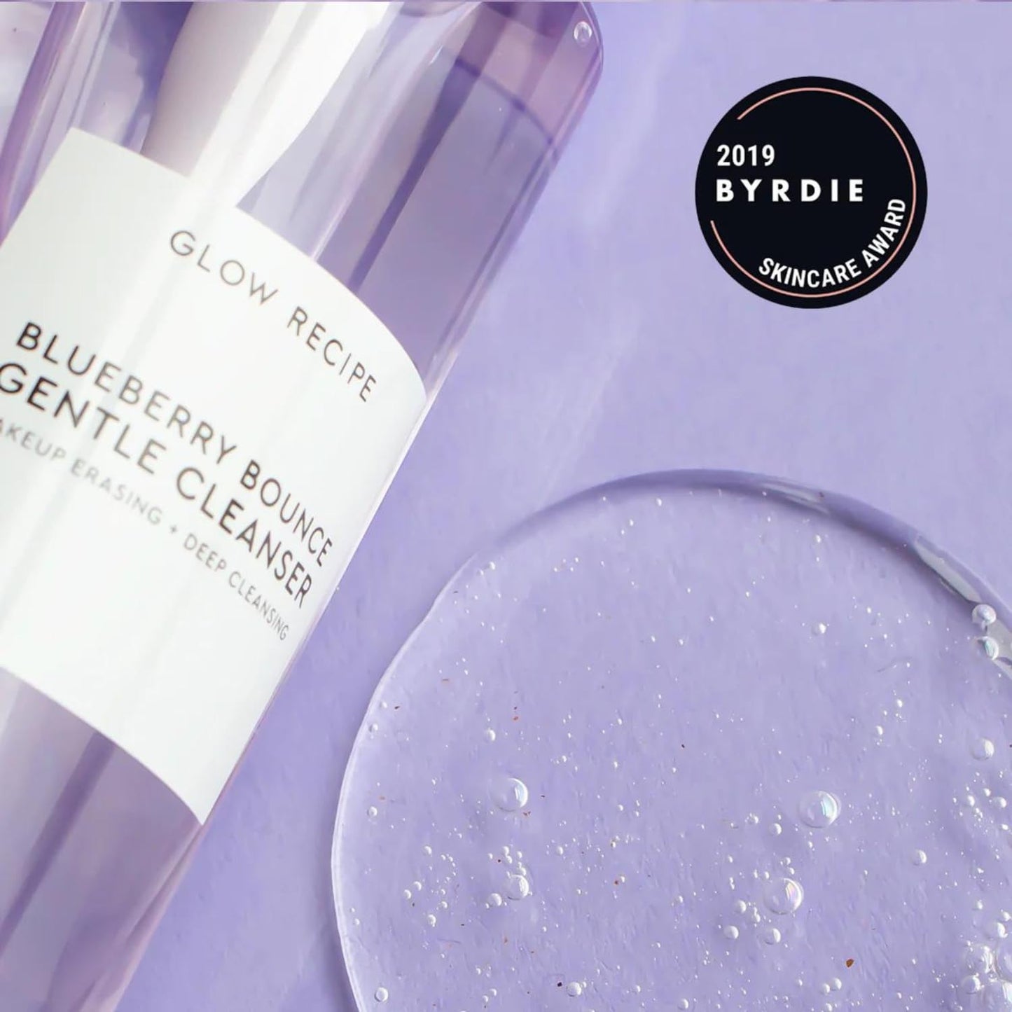 Glow Recipe Blueberry Bounce Exfoliating Face Wash - Foaming Facial Cleanser, Makeup Remover & Clarifying Mask..