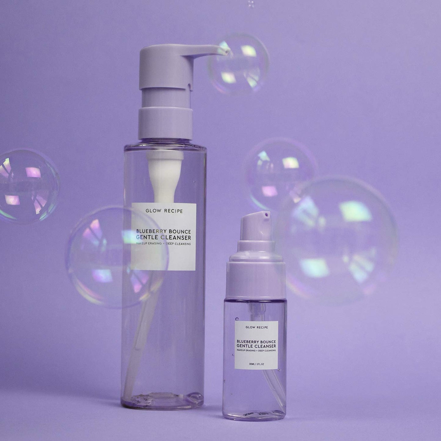 Glow Recipe Blueberry Bounce Exfoliating Face Wash - Foaming Facial Cleanser, Makeup Remover & Clarifying Mask..