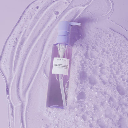 Glow Recipe Blueberry Bounce Exfoliating Face Wash - Foaming Facial Cleanser, Makeup Remover & Clarifying Mask..