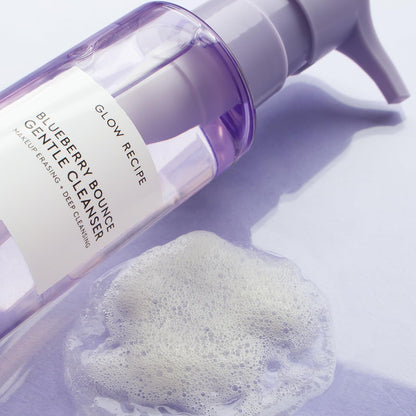 Glow Recipe Blueberry Bounce Exfoliating Face Wash - Foaming Facial Cleanser, Makeup Remover & Clarifying Mask..